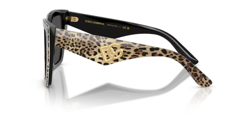 GAFAS 0DG4438 316387 - Leopardo marrón sobre negro Dolce & Gabbana