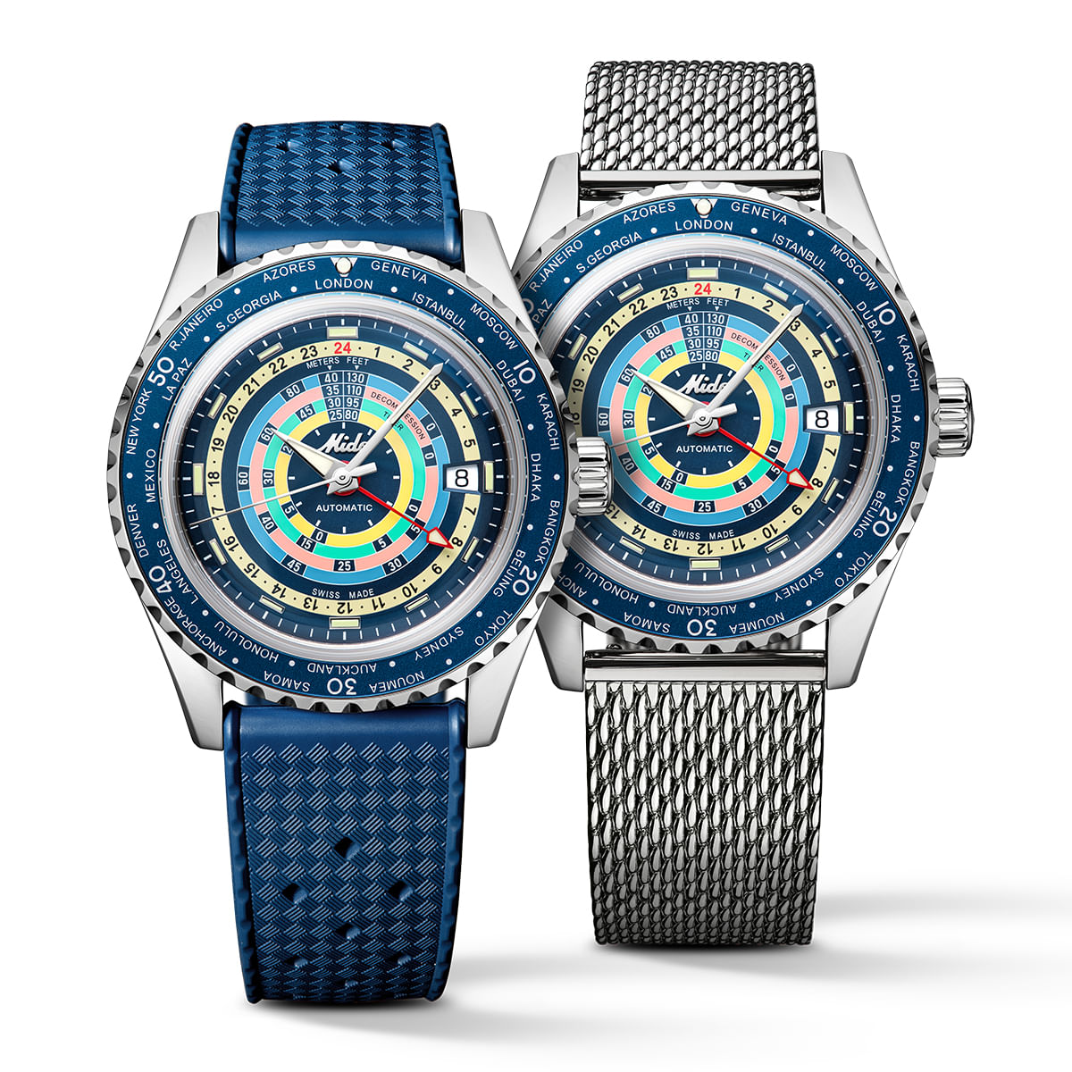 Reloj Mido Ocean Star Decompression Worldtimer M026.829.17.041.00