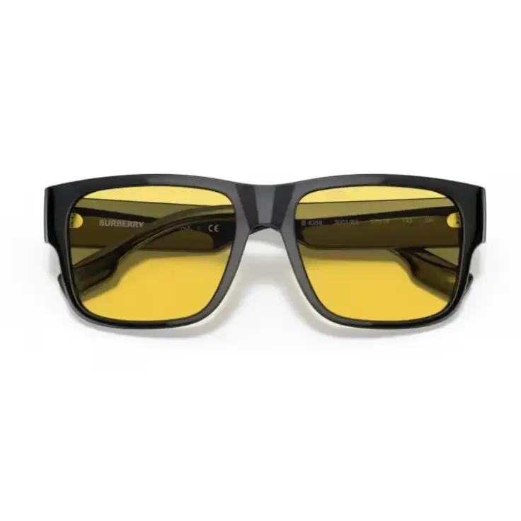 Gafas de sol negras y amarillas Burberry 0BE 4358 300185