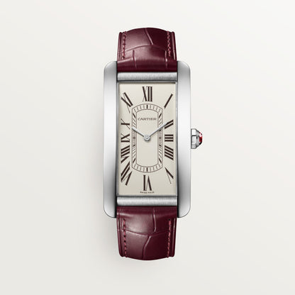 Reloj Cartier Tank Américaine Grande Platino Esfera Graneada WGTA0296