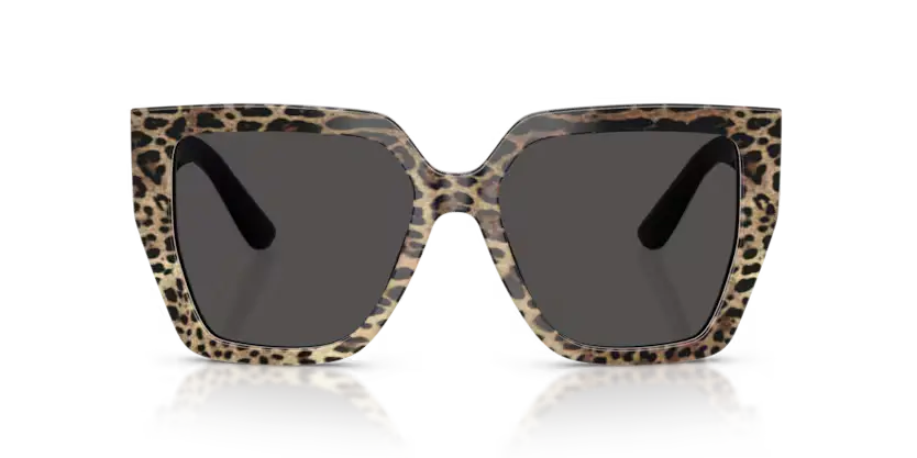GAFAS 0DG4438 316387 - Leopardo marrón sobre negro Dolce & Gabbana