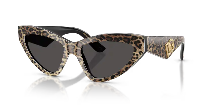 GAFAS 0DG4439 316387 - Leopardo marrón sobre negro Dolce & Gabbana