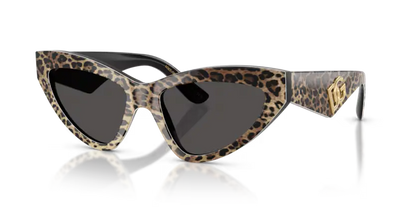 GAFAS 0DG4439 316387 - Leopardo marrón sobre negro Dolce & Gabbana