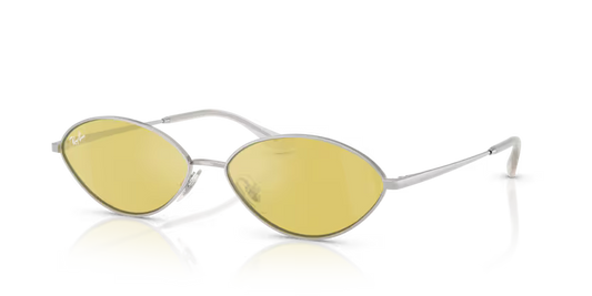 Gafas Ray-Ban Kai 3757 003/6D Plateado Amarillo Espejada – Originales Colombia
