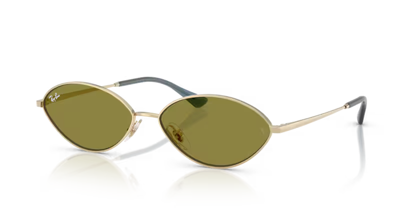 Gafas Ray-Ban Kai 3757 9213/2 Dorado Pálido Lente Verde – Originales Colombia