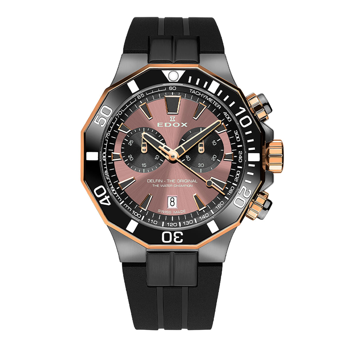 Reloj Edox Delfin The Original 10112-357GRNCA-BRNR