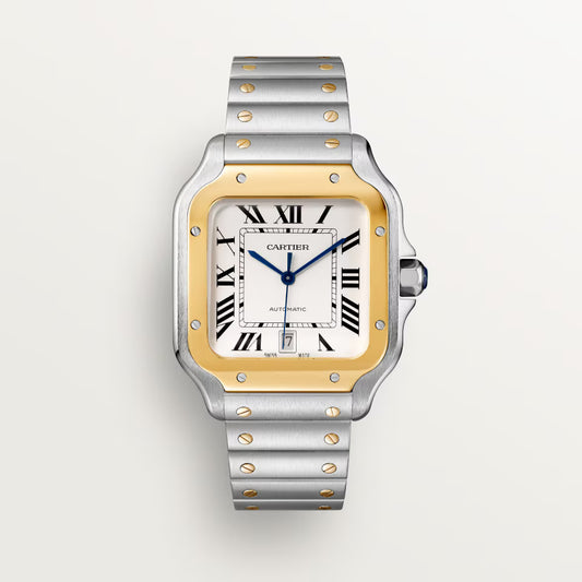 Reloj Cartier Santos Grande Oro Amarillo y Acero W2SA0030