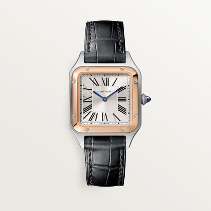 Reloj Cartier Santos-Dumont Pequeño Oro Rosa y Acero W2SA0038