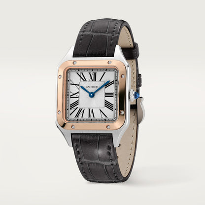 Reloj Cartier Santos-Dumont Pequeño Oro Rosa y Acero W2SA0038