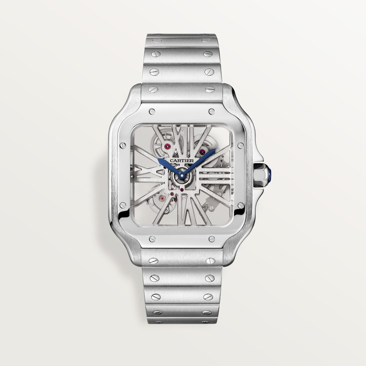 Reloj Cartier Santos Esqueleto Grande Acero WHSA0015