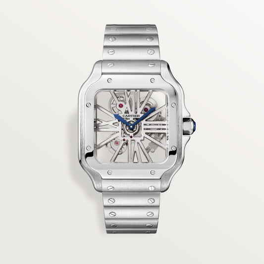 Reloj Cartier Santos Esqueleto Grande Acero WHSA0015