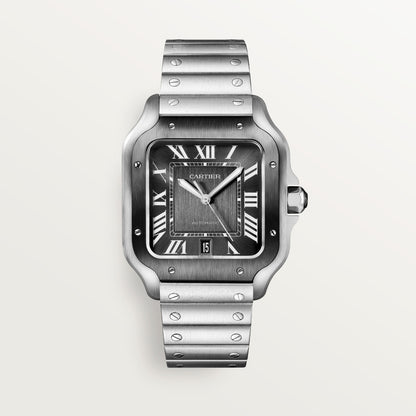 Reloj Cartier Santos Grande Acero ADLC Esfera Gris WSSA0037