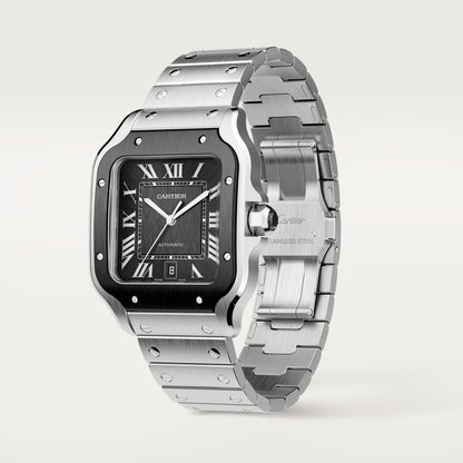 Reloj Cartier Santos Grande Acero ADLC Esfera Gris WSSA0037