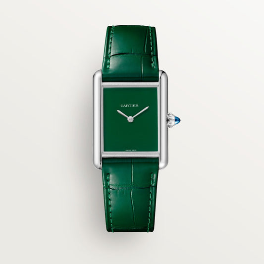 Reloj Cartier Tank Must Grande Acero Esfera Verde WSTA0115