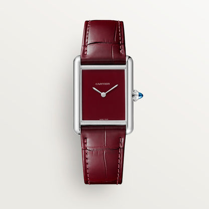 Reloj Cartier Tank Must Grande Acero Esfera Vino WSTA0113