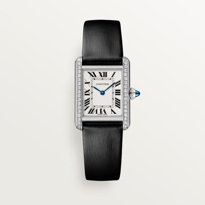 Reloj Cartier Tank Must Pequeño Acero con Diamantes W4TA0031