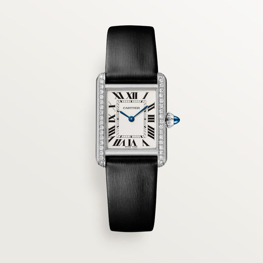 Reloj Cartier Tank Must Pequeño Acero con Diamantes W4TA0031