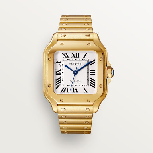 Reloj Cartier Santos Mediano Oro Amarillo WGSA0030
