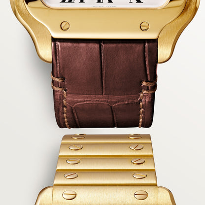 Reloj Cartier Santos Mediano Oro Amarillo WGSA0030