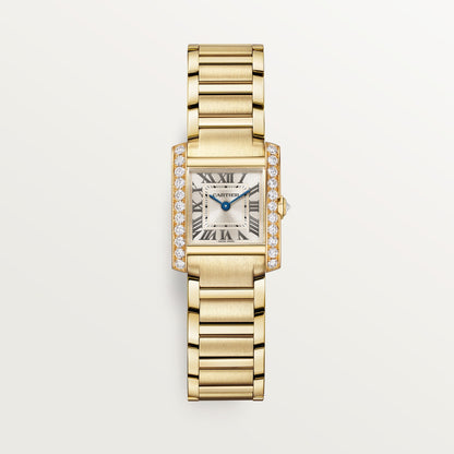 Reloj Cartier Tank Française Pequeño Oro Amarillo con Diamantes WJTA0062