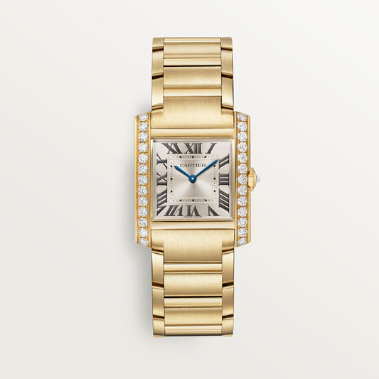 Reloj Cartier Tank Française Mediano Oro Amarillo con Diamantes WJTA0061
