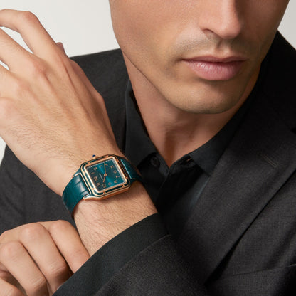 Reloj Cartier Santos-Dumont Grande Oro Rosa WGSA0098