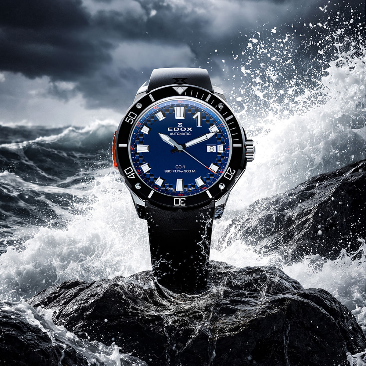 Reloj Edox CO-1 80137-3NO-CABUN