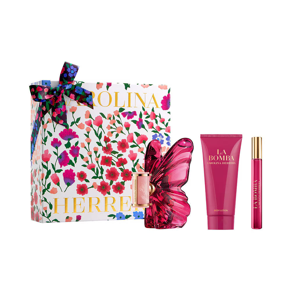 SET X3 PERFUME LA BOMBA CAROLINA HERRERA 80ML -MUJER-ORIGINAL