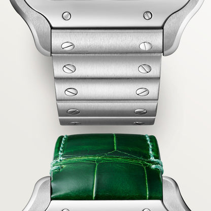 Reloj Cartier Santos Grande Acero Esfera Verde WSSA0062