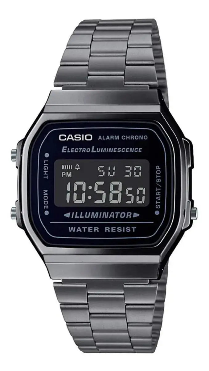Casio Reloj digital de acero inoxidable Casio