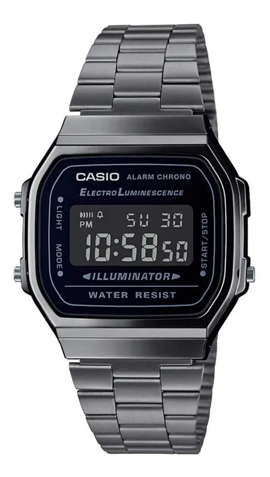 Casio Reloj digital de acero inoxidable Casio