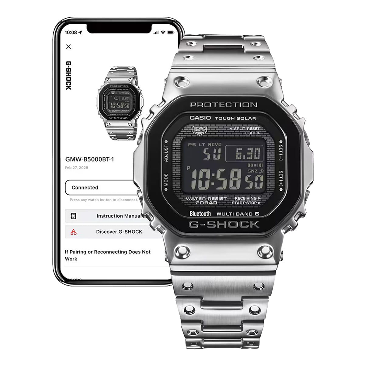 Reloj Casio G-Shock GMW-B5000BT-1DR