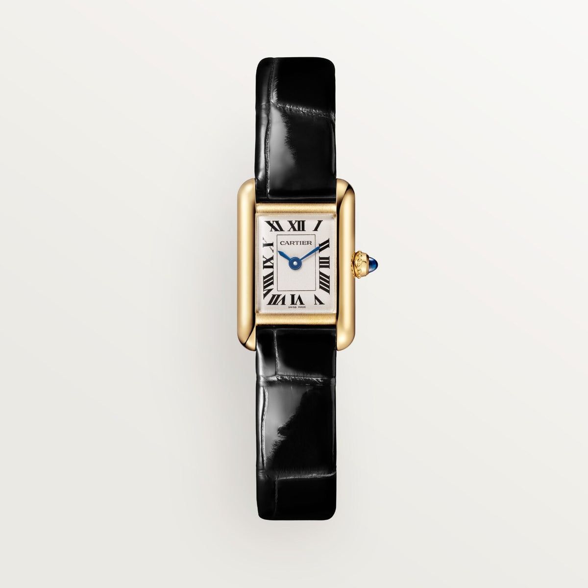 Reloj Cartier Tank Louis Cartier Mini Oro Amarillo Aligátor WGTA0352