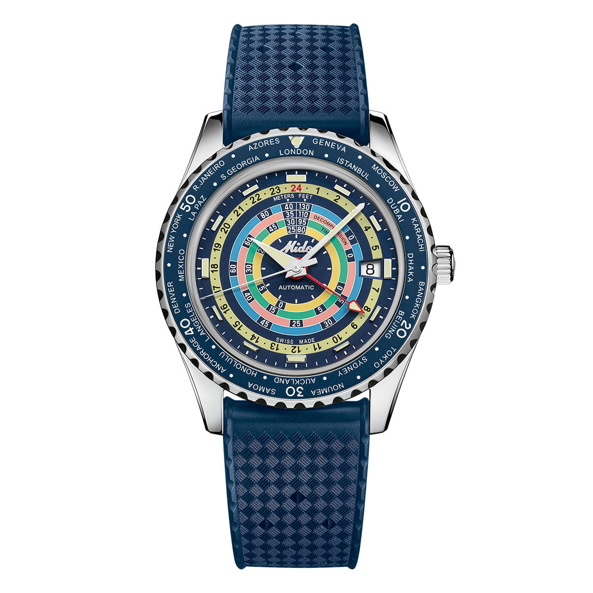 Reloj Mido Ocean Star Decompression Worldtimer M026.829.17.041.00