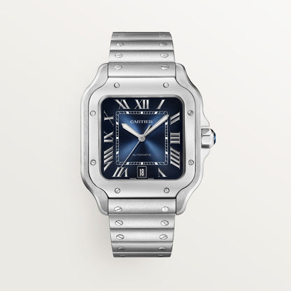 Reloj Cartier Santos Grande Acero Esfera Azul WSSA0071