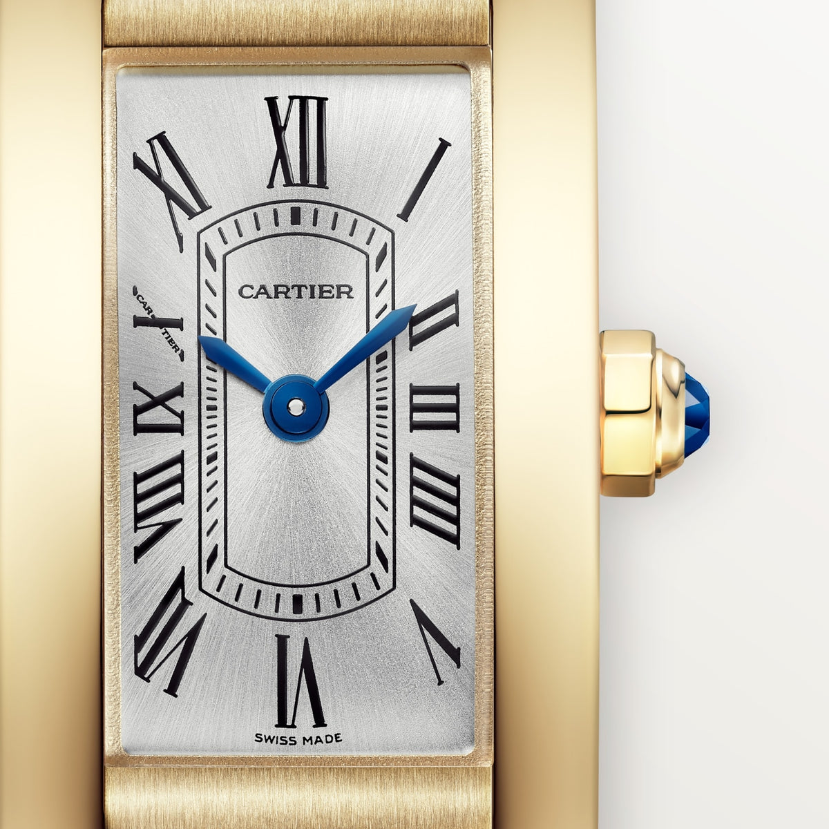 Reloj Cartier Tank Américaine Mini Oro Amarillo WGTA0353