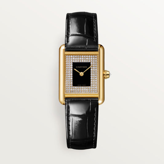 Reloj Cartier Tank Louis Cartier Pequeño Oro Amarillo con Diamantes WGTA0269