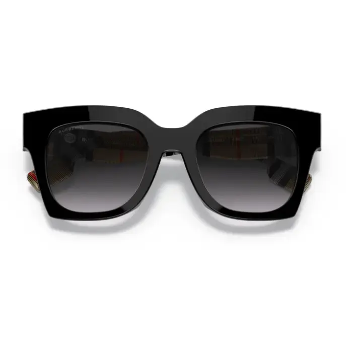 Gafas de sol BURBERRY 0BE con detalles dorados - Negras