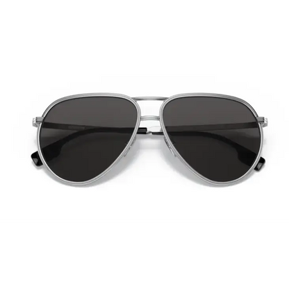 Gafas de sol estilo aviador en plata Burberry