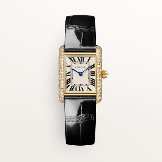 Reloj Cartier Tank Louis Cartier Pequeño Oro Amarillo con Diamantes WJTA0074