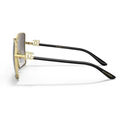 GAFAS de Sol Cuadradas Mujer Global Asiático 2279 02/8G con lentes doradas y negras
