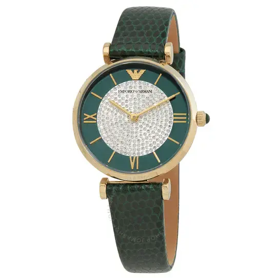 EMPORIO ARMANI Gianni T-Bar cuarzo verde AR11403 - MWHITE.COM.CO