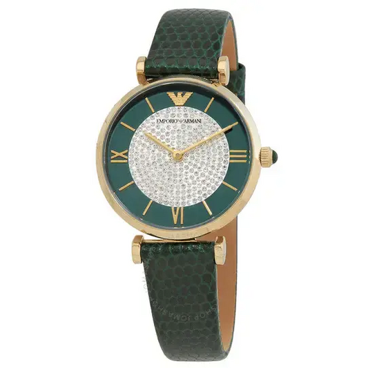 EMPORIO ARMANI Gianni T-Bar cuarzo verde AR11403 - MWHITE.COM.CO