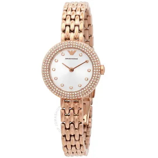 EMPORIO ARMANI Esfera plateada AR11415 - MWHITE.COM.CO