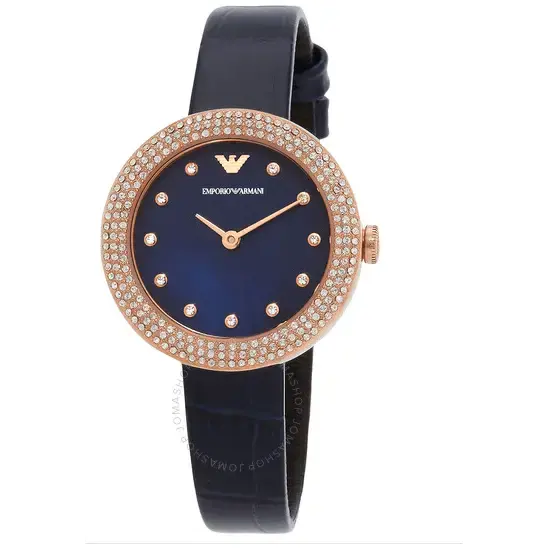 EMPORIO ARMANI cristal de cuarzo rosa AR11434 - MWHITE.COM.CO