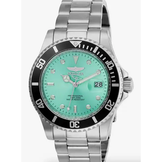 INVICTA Pro Diver Hombres 1.575 in Acero Inoxidable Acero Negro Dial PC32 Cuarzo 47356 - Relojes