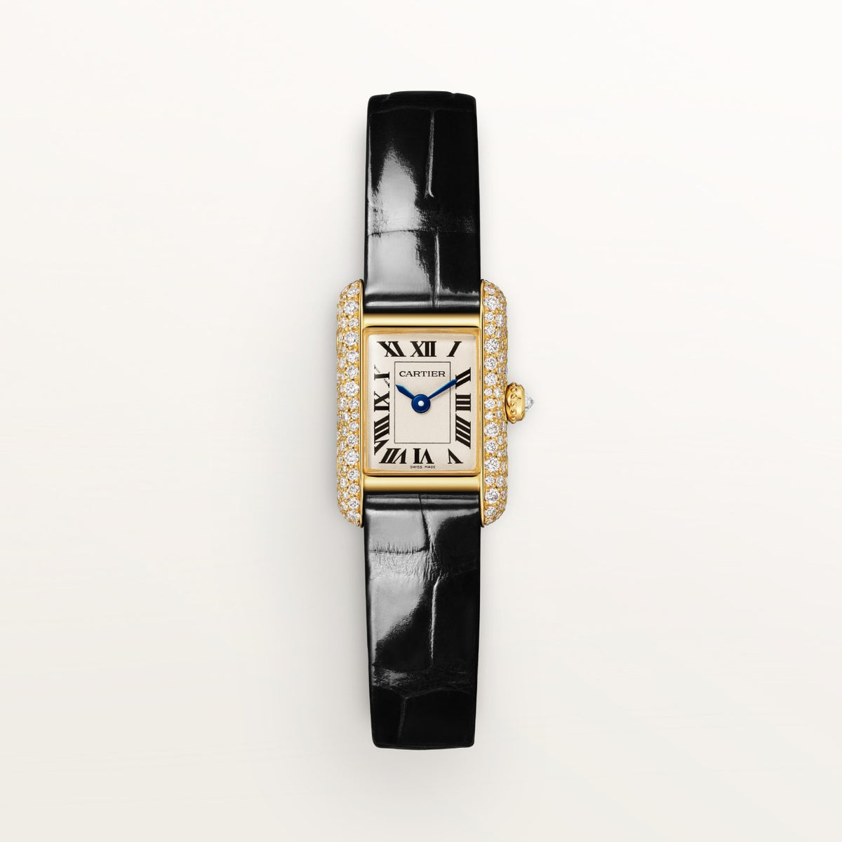 Reloj Cartier Tank Louis Cartier Mini Oro Amarillo con Diamantes WJTA0073