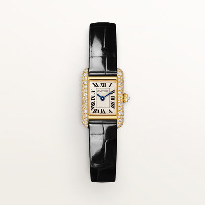 Reloj Cartier Tank Louis Cartier Mini Oro Amarillo con Diamantes WJTA0073