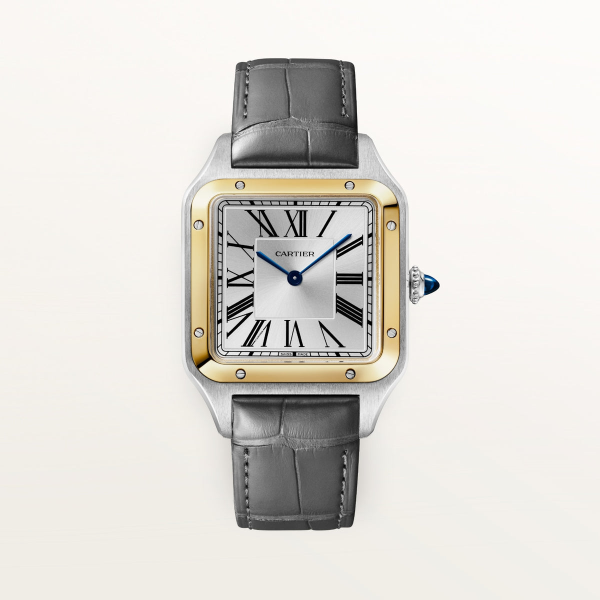Reloj Cartier Santos-Dumont Grande Oro Amarillo y Acero W2SA0046