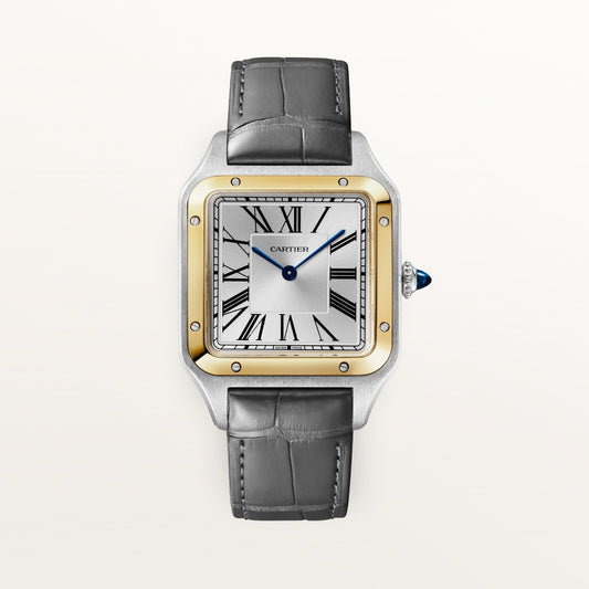 Reloj Cartier Santos-Dumont Grande Oro Amarillo y Acero W2SA0046